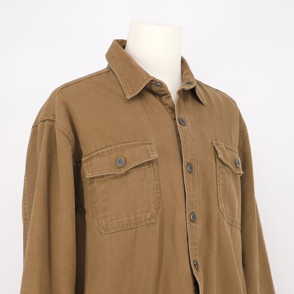 DULUTH TRADING CO. Men's Heavy Canvas Fleece Lined Work Shirt Jacket Size L - Picture 3 of 8